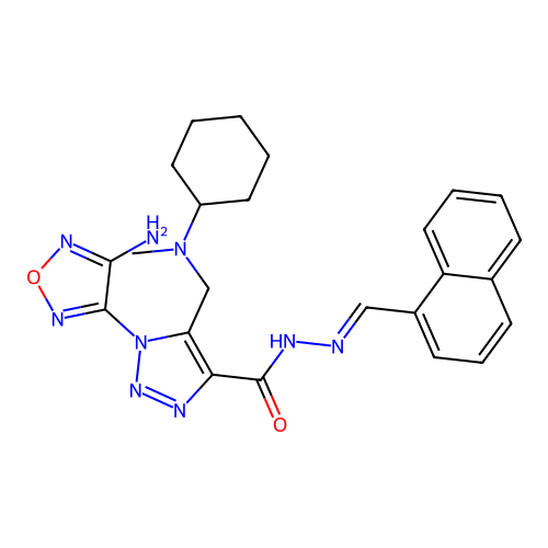 C24H27N9O2 structure