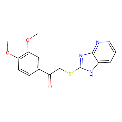 1-(3,4-dimethoxyphenyl)-2-(1H-imidazo[4,5-b]pyridin-2-ylsulfanyl)ethanone structure