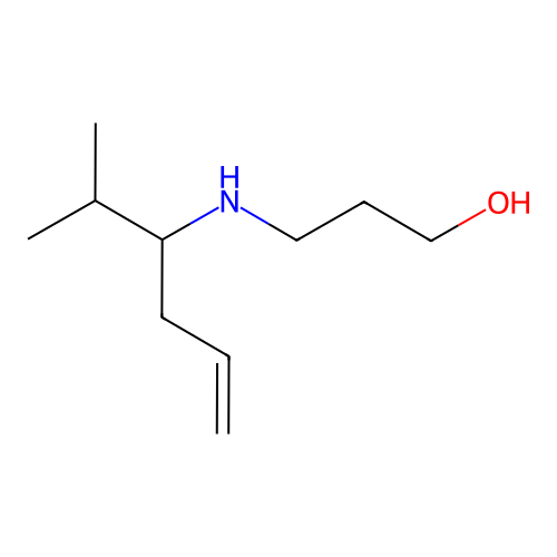 3-((2-Methylhex-5-en-3-yl)amino)propan-1-ol structure