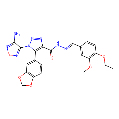 C22H20N8O6 structure