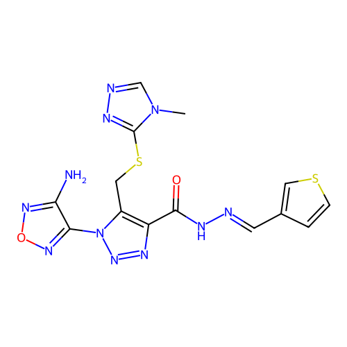 C14H13N11O2S2 structure