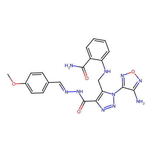 C21H20N10O4 structure