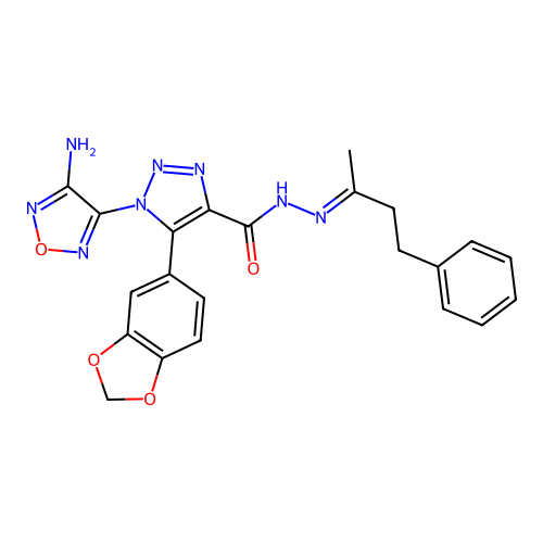 C22H20N8O4 structure