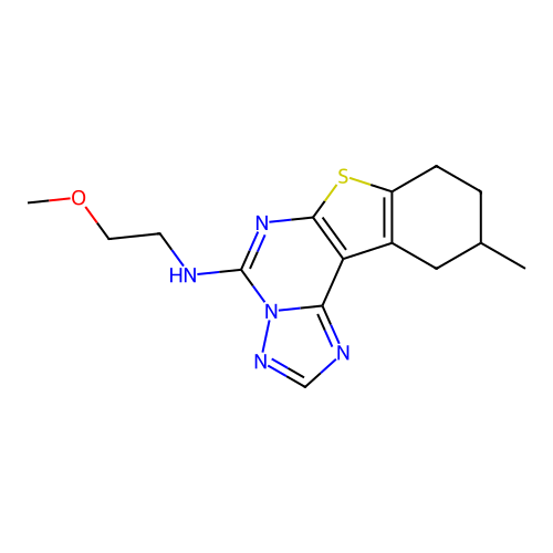 C15H19N5OS structure