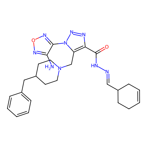 C25H31N9O2 structure