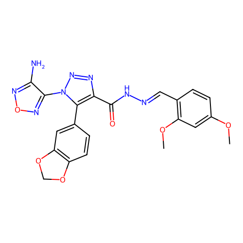 C21H18N8O6 structure