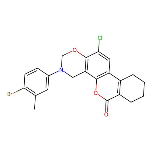 C22H19BrClNO3 structure