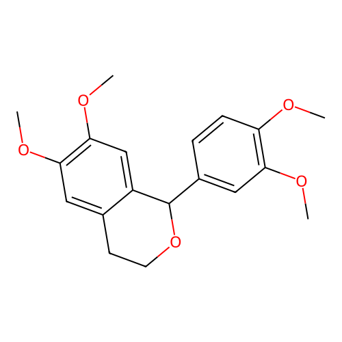 1-(3,4-dimethoxyphenyl)-6,7-dimethoxy-3,4-dihydro-1H-isochromene structure