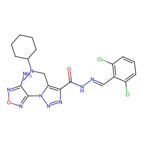 C20H23Cl2N9O2 structure