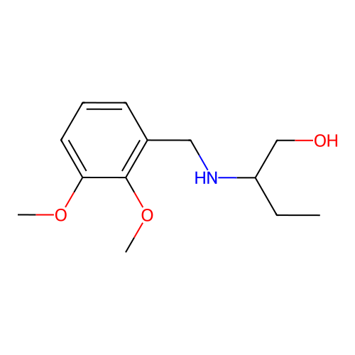 2-[(2,3-Dimethoxyphenyl)methylamino]butan-1-ol structure