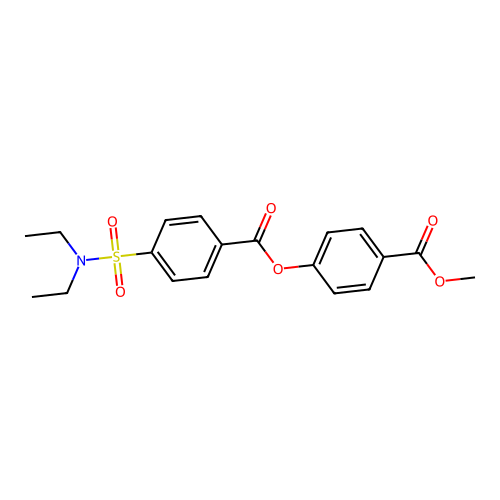 4-(Methoxycarbonyl)phenyl 4-(diethylsulfamoyl)benzoate structure