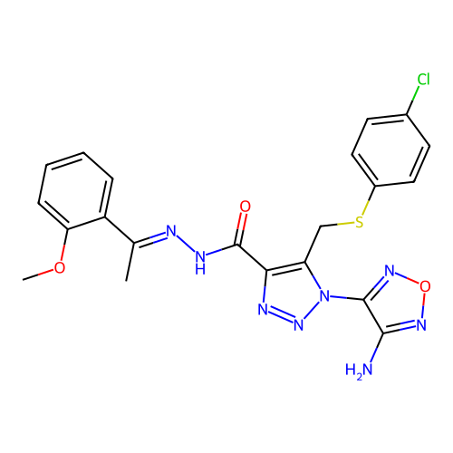 C21H19ClN8O3S structure