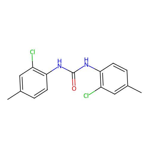 1,3-Bis(2-chloro-4-methylphenyl)urea structure