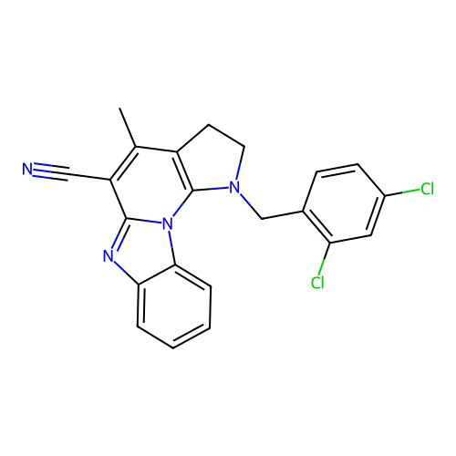 C22H16Cl2N4 structure
