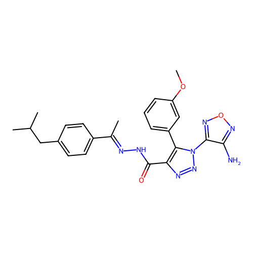 C24H26N8O3 structure