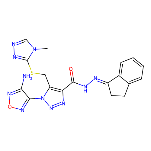 C18H17N11O2S structure