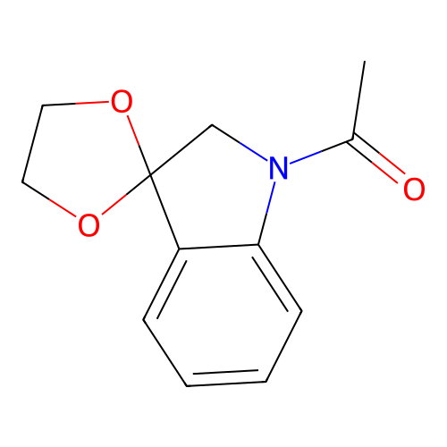 1-(Spiro[[1,3]dioxolane-2,3'-indolin]-1'-yl)ethanone structure