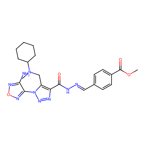 C22H27N9O4 structure