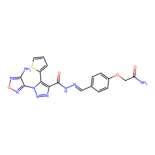 C18H15N9O4S structure