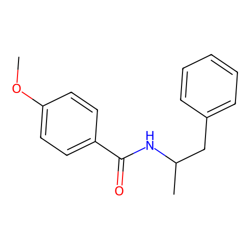 4-methoxy-N-(1-phenylpropan-2-yl)benzamide structure