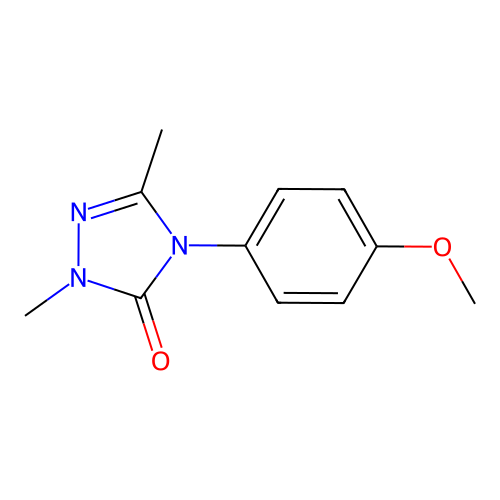 4-(4-methoxyphenyl)-2,5-dimethyl-2,4-dihydro-3H-1,2,4-triazol-3-one structure