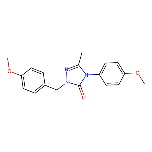 4-(4-Methoxyphenyl)-2-[(4-methoxyphenyl)methyl]-5-methyl-1,2,4-triazol-3-one structure