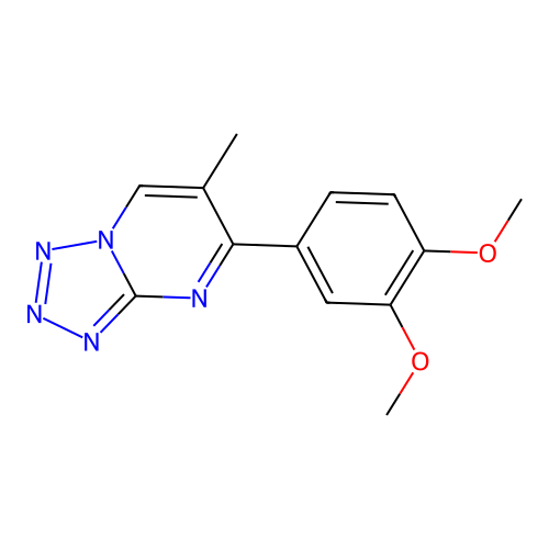 5-(3,4-Dimethoxyphenyl)-6-methyl[1,2,3,4]tetraazolo[1,5-a]pyrimidine structure
