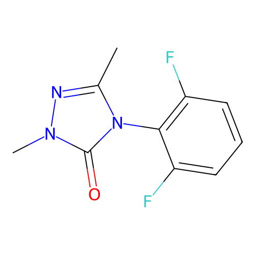 4-(2,6-difluorophenyl)-2,5-dimethyl-2,4-dihydro-3H-1,2,4-triazol-3-one structure