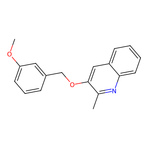3-[(3-Methoxyphenyl)methoxy]-2-methylquinoline structure