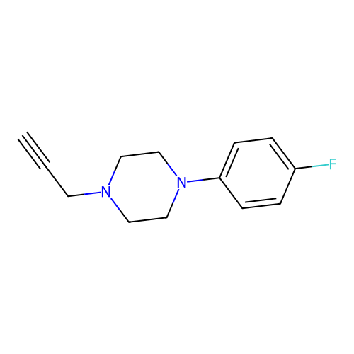 1-(4-Fluorophenyl)-4-(2-propynyl)piperazine structure