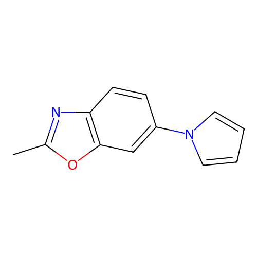 2-methyl-6-(1H-pyrrol-1-yl)-1,3-benzoxazole structure