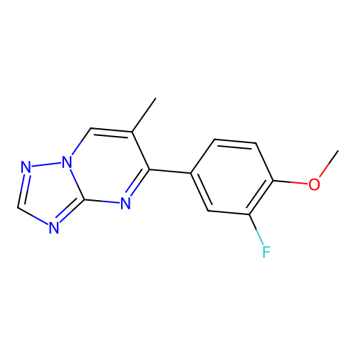 5-(3-Fluoro-4-methoxyphenyl)-6-methyl-[1,2,4]triazolo[1,5-a]pyrimidine structure