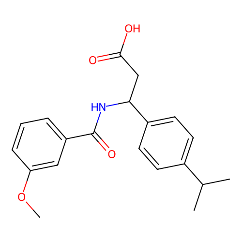 3-(4-Isopropylphenyl)-3-[(3-methoxybenzoyl)amino]propanoic acid structure