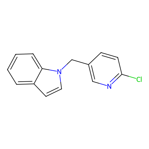 1-[(6-Chloropyridin-3-yl)methyl]indole structure