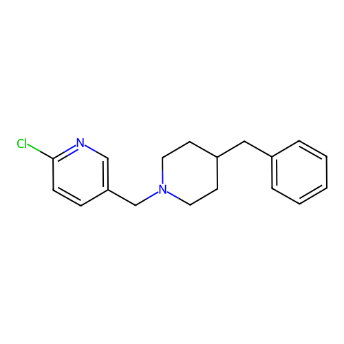 5-[(4-Benzylpiperidin-1-yl)methyl]-2-chloropyridine structure