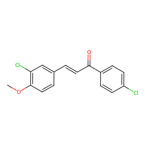 3-(3-Chloro-4-methoxyphenyl)-1-(4-chlorophenyl)prop-2-en-1-one structure