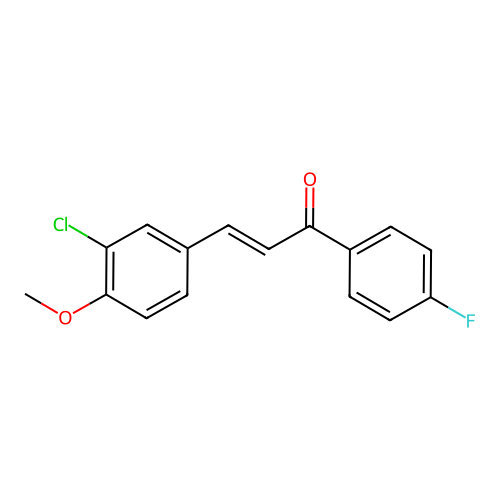 3-(3-Chloro-4-methoxyphenyl)-1-(4-fluorophenyl)prop-2-en-1-one structure