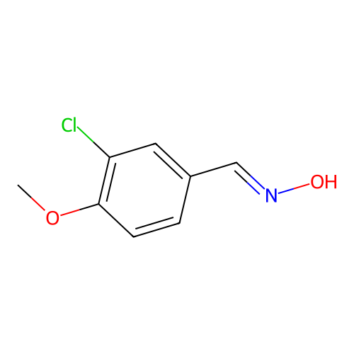 N-[(3-chloro-4-methoxyphenyl)methylidene]hydroxylamine structure