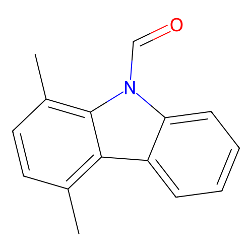 1,4-dimethyl-9H-carbazole-9-carbaldehyde structure