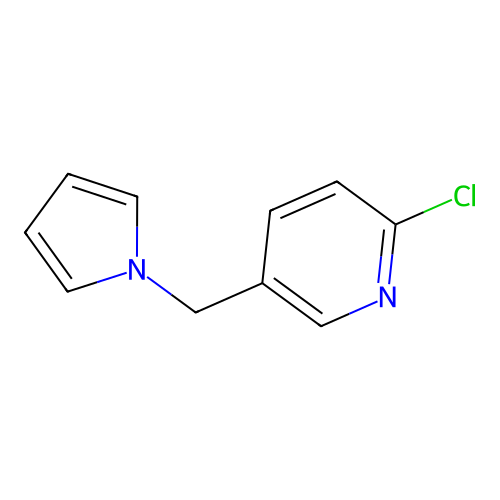 2-chloro-5-(1H-pyrrol-1-ylmethyl)pyridine structure