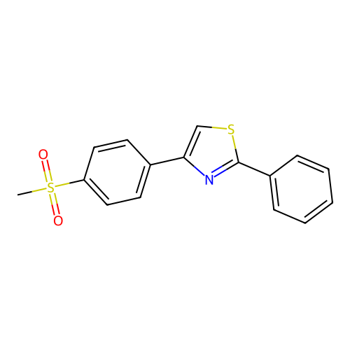 4-(4-Methylsulfonylphenyl)-2-phenyl-1,3-thiazole structure