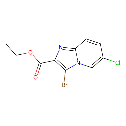 Ethyl 3-bromo-6-chloroimidazo[1,2-a]pyridine-2-carboxylate structure
