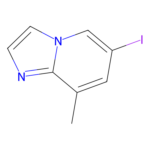 6-Iodo-8-methylimidazo[1,2-a]pyridine structure