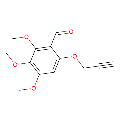 2,3,4-Trimethoxy-6-(2-propynyloxy)benzenecarbaldehyde structure