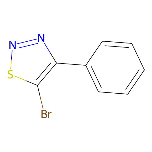 5-Bromo-4-phenyl-1,2,3-thiadiazole structure