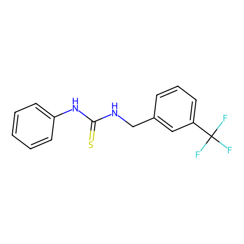 N-phenyl-N'-[3-(trifluoromethyl)benzyl]thiourea structure