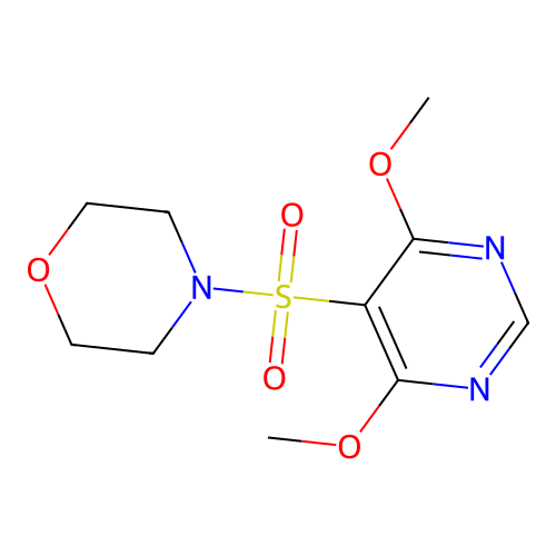 4-[(4,6-Dimethoxy-5-pyrimidinyl)sulfonyl]morpholine structure
