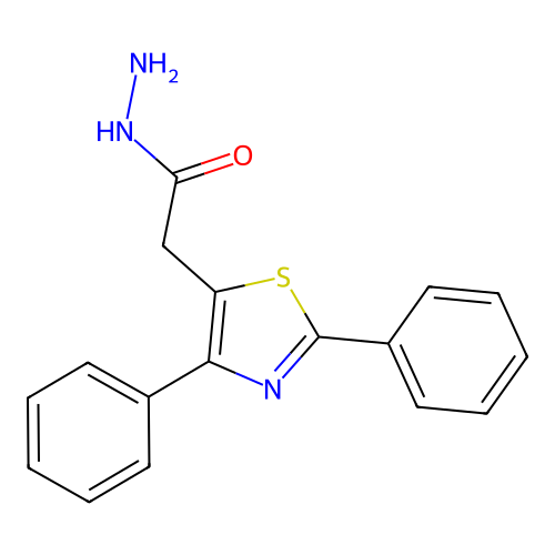 2-(2,4-Diphenyl-1,3-thiazol-5-yl)acetohydrazide structure