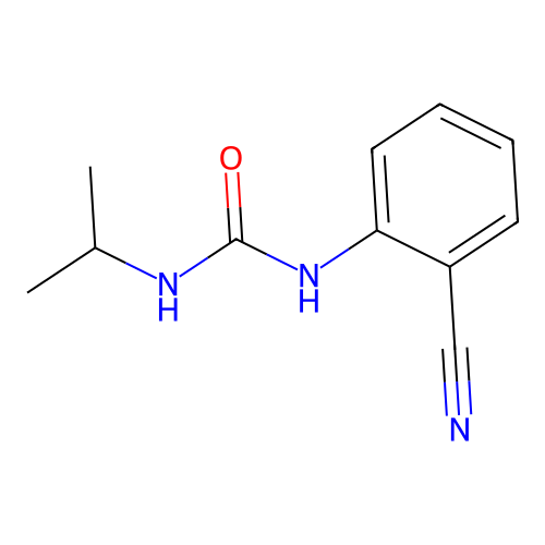 N-(2-cyanophenyl)-N'-isopropylurea structure