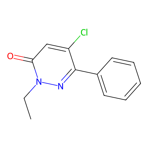 5-chloro-2-ethyl-6-phenyl-3(2H)-pyridazinone structure